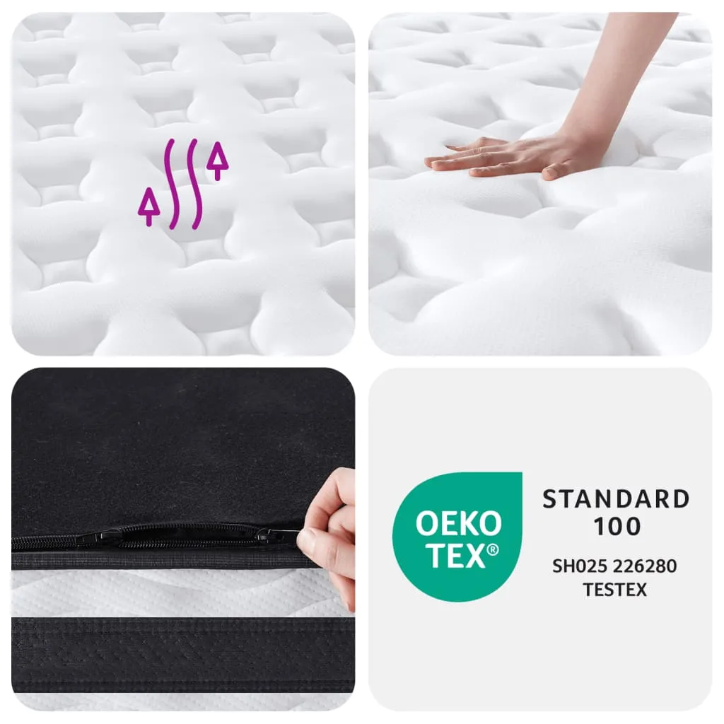 vidaXL Pocket Spring Mattress Medium 90x200 cm