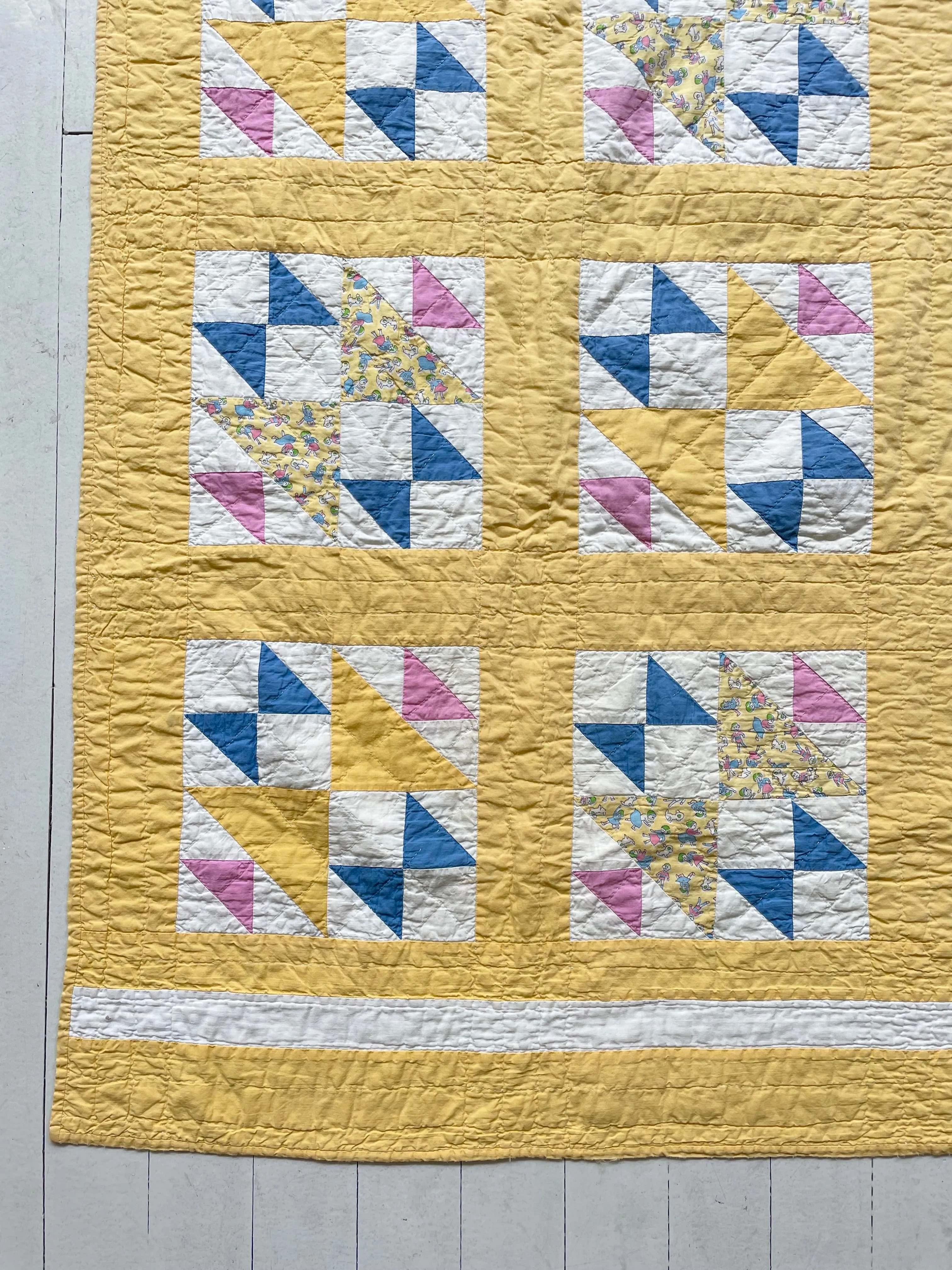 Vintage Old Maid's Puzzle Quilt