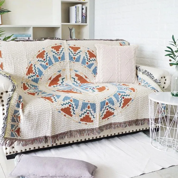 Vintage Pumpkin Sofa Cover Blanket