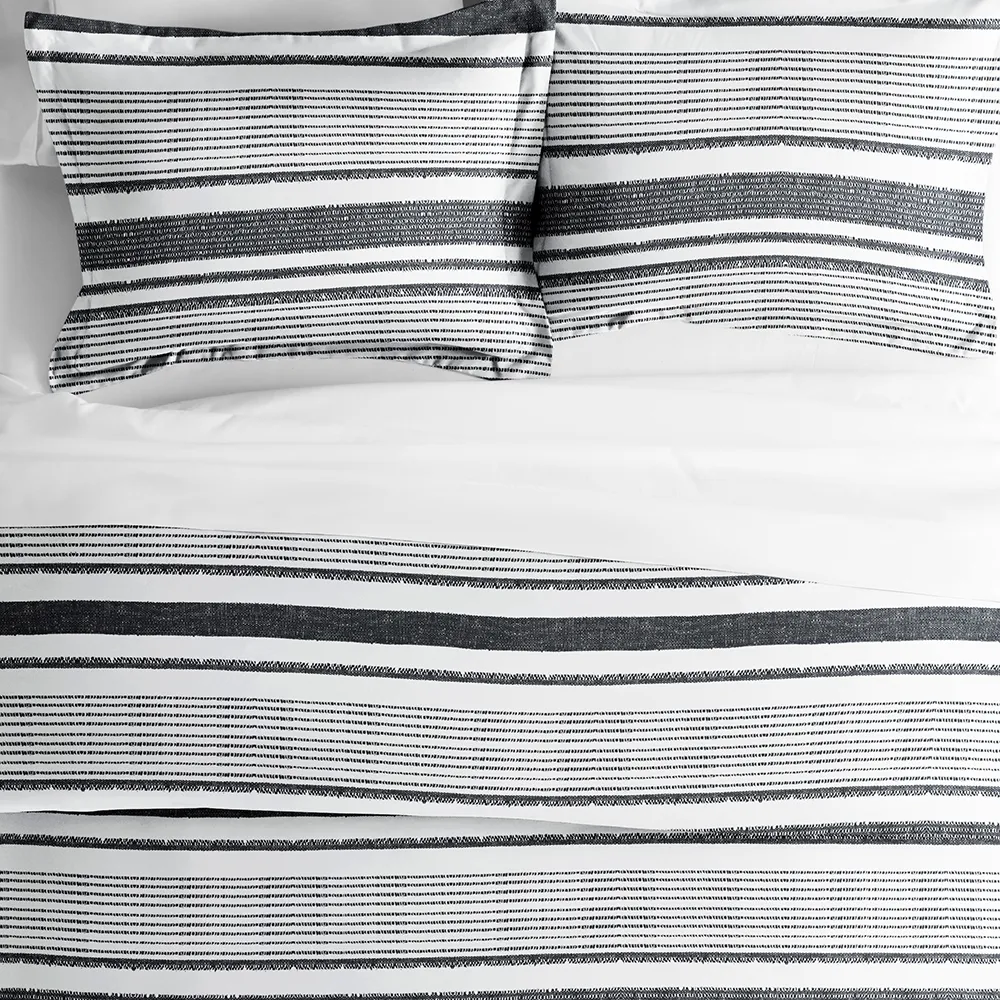 Vintage Stripe Pattern 3-Piece Duvet Cover Set