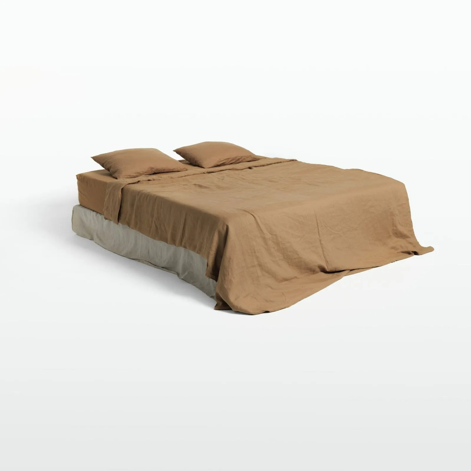 Walnut Linen Bedding Set (4 pcs)