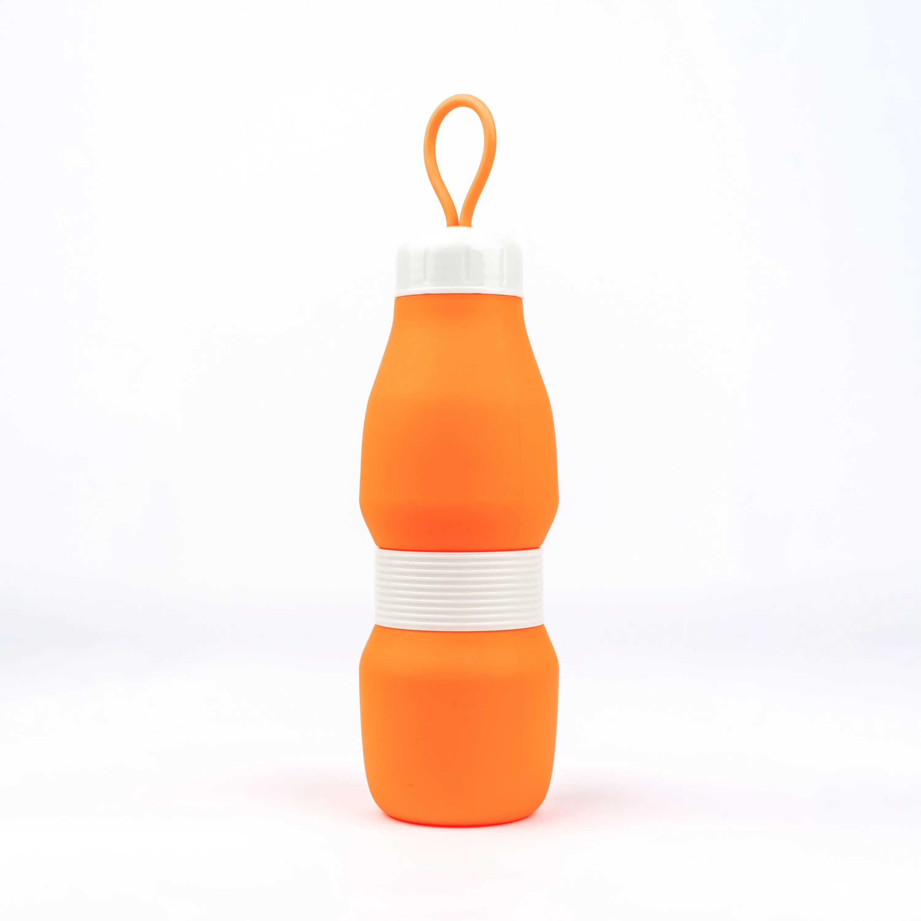 Whippy Collapsible Silicone Bottle 520ml - Burned Out Orange