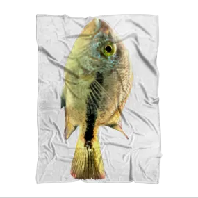 White and Black Fish Sublimation Throw Blanket