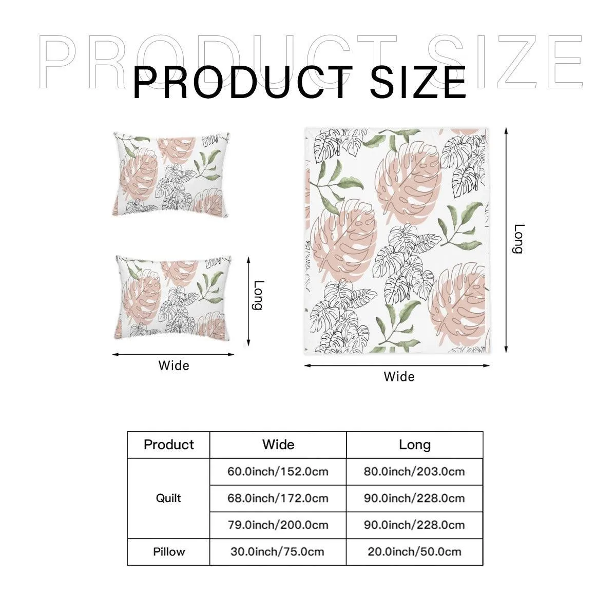 White Floral Four Piece Quilted Cover Set