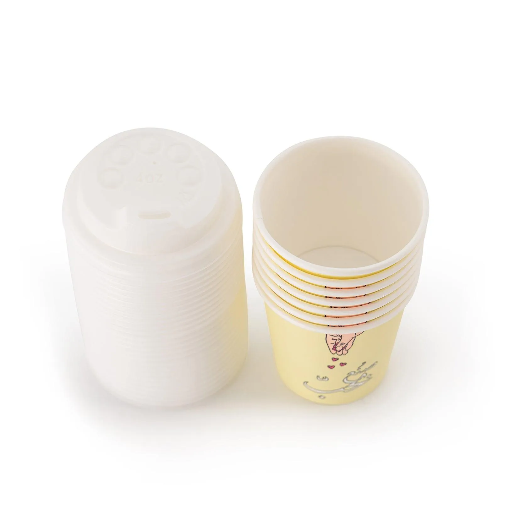 White Lids -4 Oz-