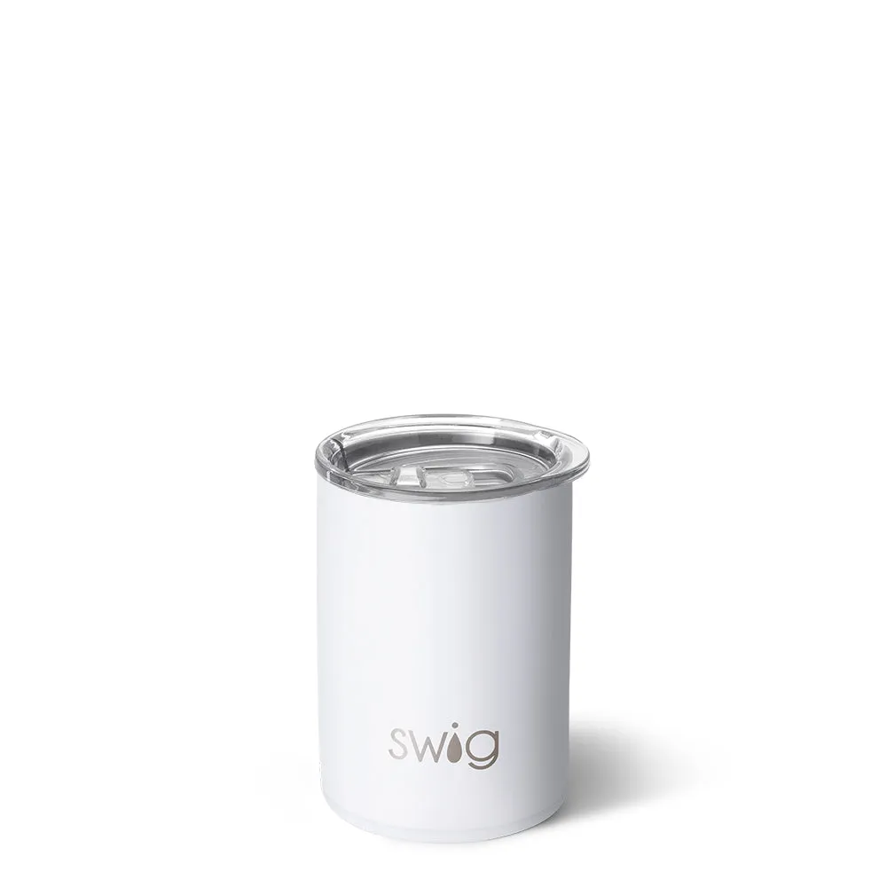 White Short Tumbler 12oz