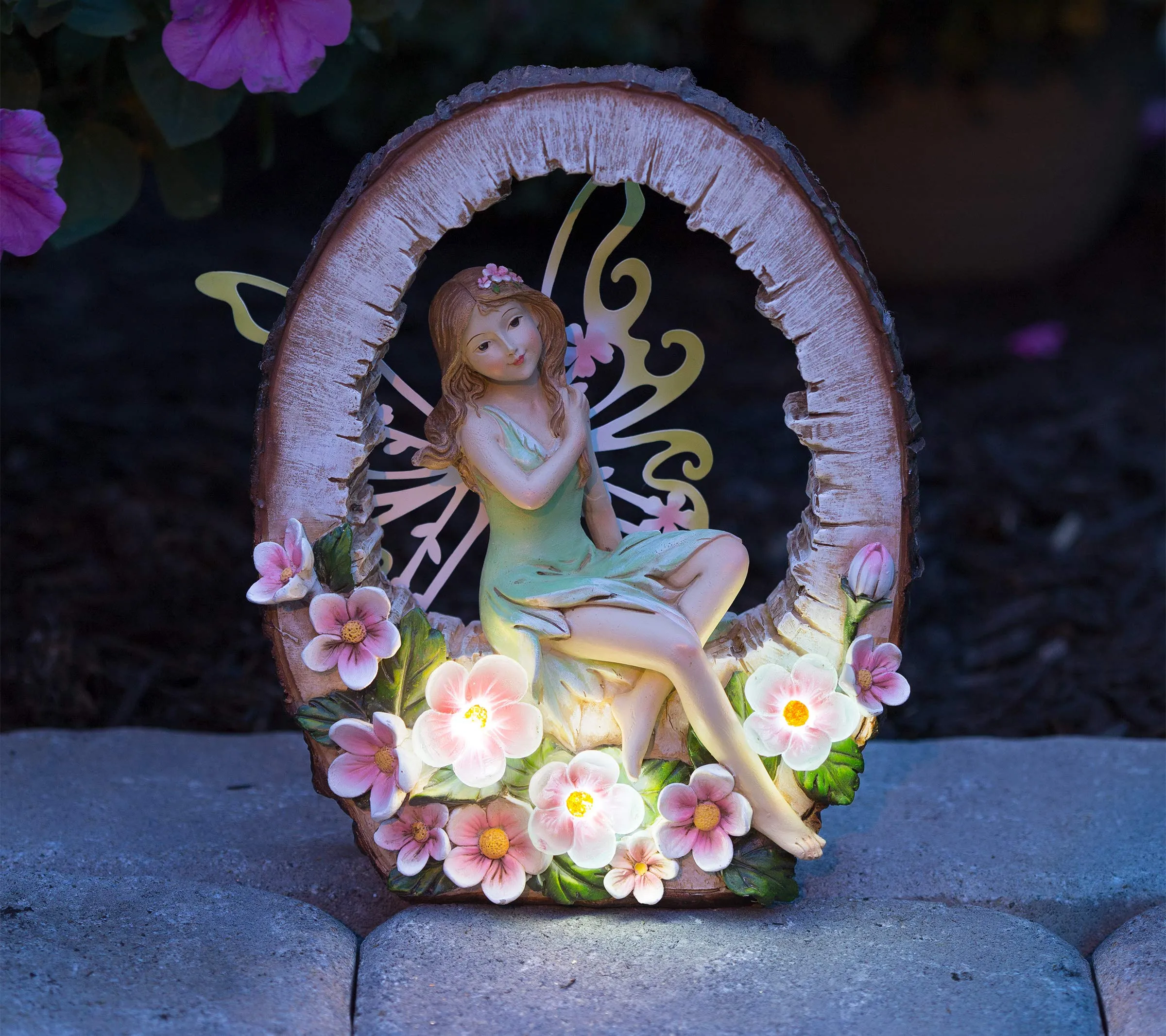 Woodland Garden Fairy Solar Powered LED Outdoor Decor Solar