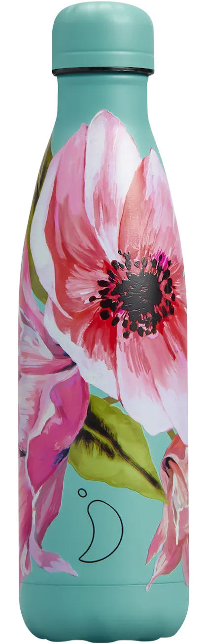 XB1033 Chilly's 500ml Water Bottle Floral Anenome Floral