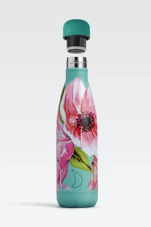 XB1033 Chilly's 500ml Water Bottle Floral Anenome Floral