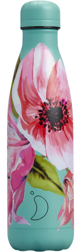 XB1033 Chilly's 500ml Water Bottle Floral Anenome Floral