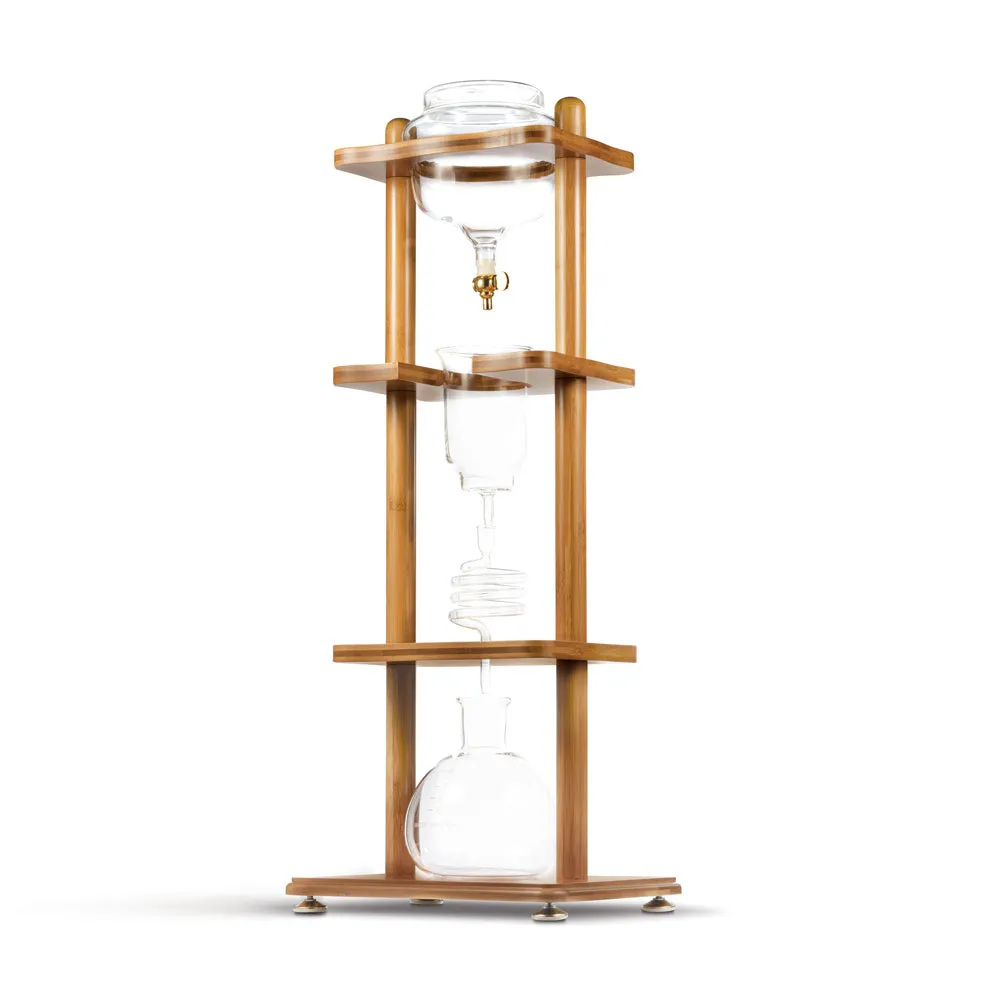 Yama 6-8 Cup Cold Brew Tower Bamboo Straight Frame (32oz)