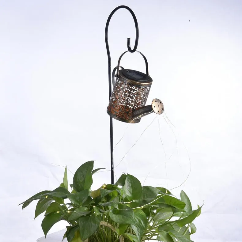 YM Ming - Waterproof Solar Energy Watering Can Fairy Light Garden Decor