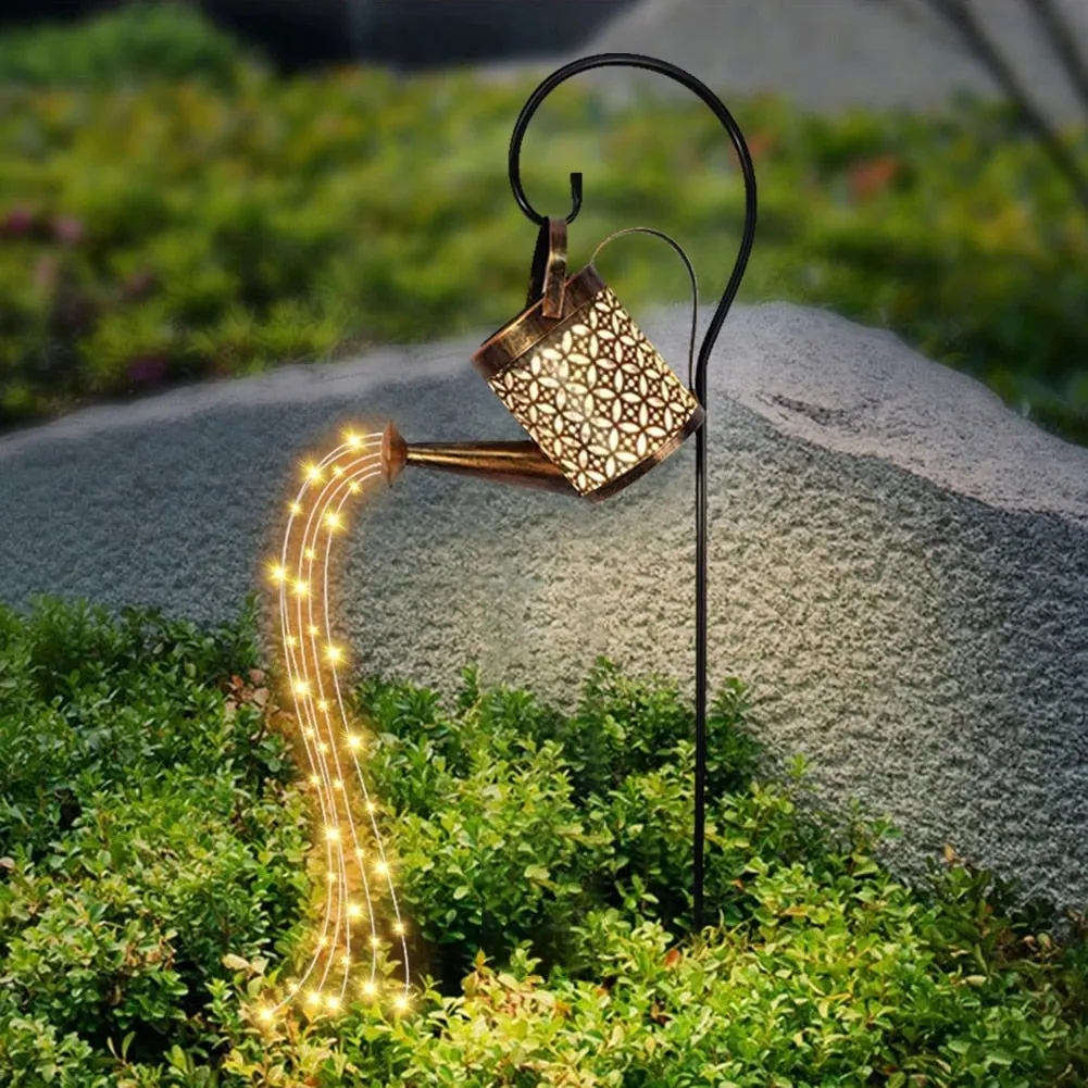 YM Ming - Waterproof Solar Energy Watering Can Fairy Light Garden Decor