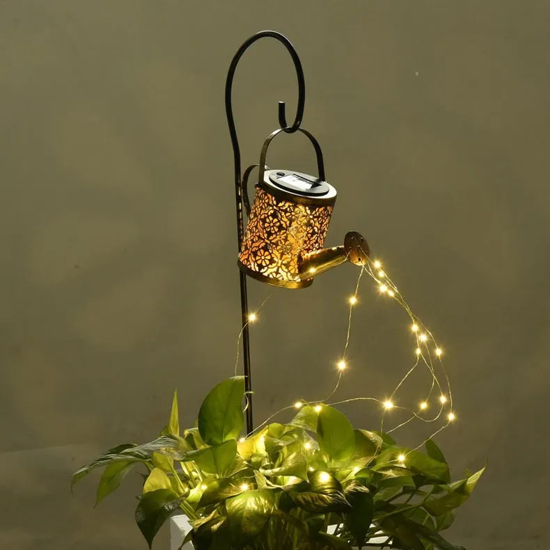 YM Ming - Waterproof Solar Energy Watering Can Fairy Light Garden Decor