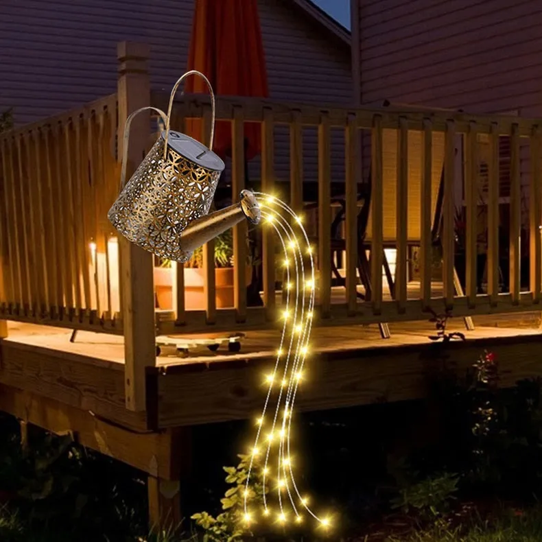 YM Ming - Waterproof Solar Energy Watering Can Fairy Light Garden Decor