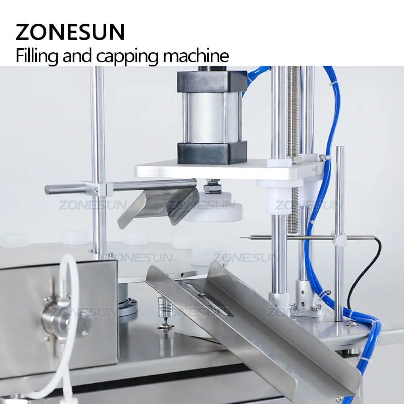 ZS-AFC1C Rotary Automatic Perfume Mini Tester Liquid Glass Small Bottle Vial Monoblock Filling Pressing Capping Machine